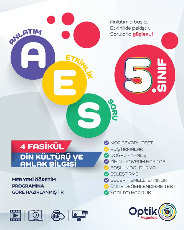 5. Sınıf Din Kültürü ve Ahlak Bilgisi AES (Anlatım · Etkinlik · Soru)