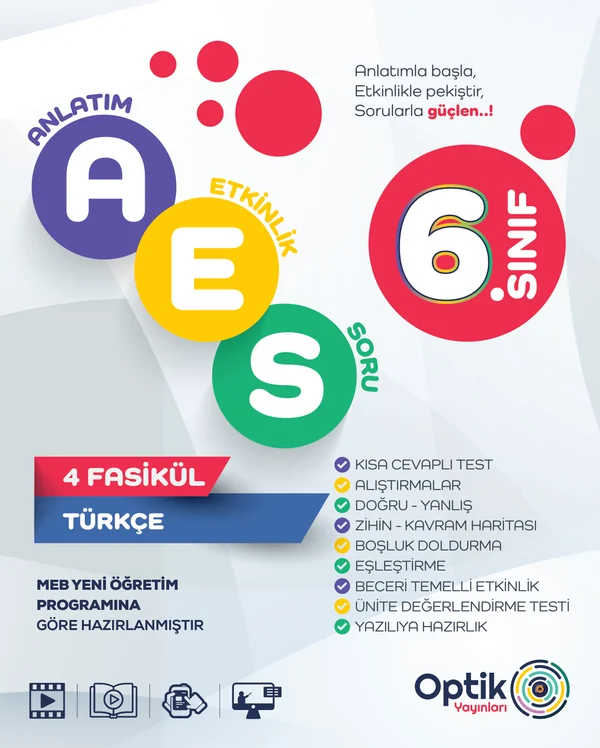 6. Sınıf Türkçe AES (Anlatım · Etkinlik · Soru)