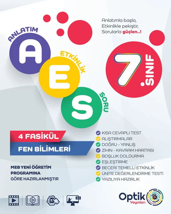 7. Sınıf Fen Bilimleri AES (Anlatım · Etkinlik · Soru)